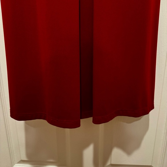 Brand new! CARILYN VAILE Deep Red Holiday Evening Dress by Stretch Sexy Size S - Picture 7 of 16